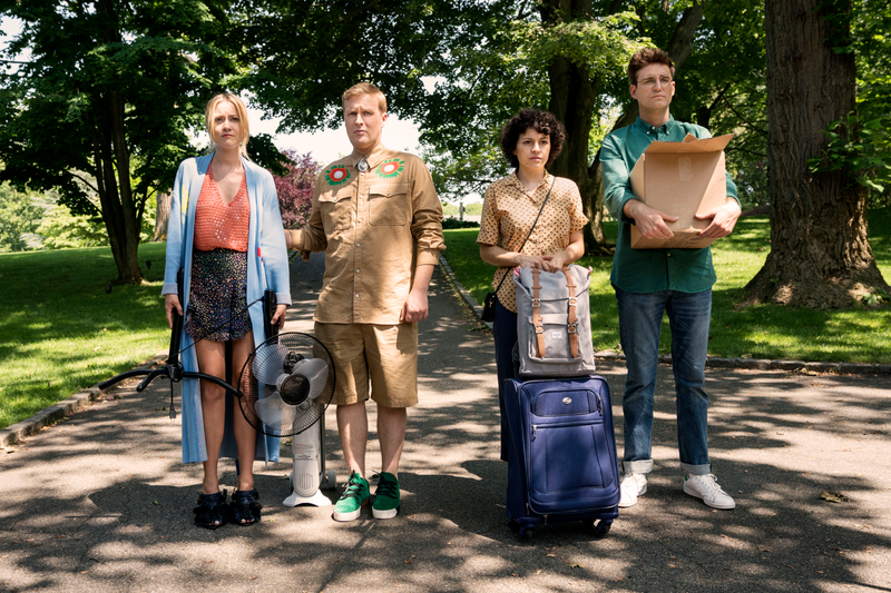 Meredith Hagner, John Early, Alia Shawkat, and John Reynolds (Photo: Turner Networks)